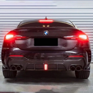 Drifton BMW G22 4 Serisi Coupe Karbon Led Işıklı Arka Difüzör 3 Parça - 2020+