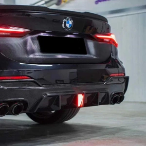 Drifton BMW G22 4 Serisi Coupe Karbon Led Işıklı Arka Difüzör 3 Parça - 2020+