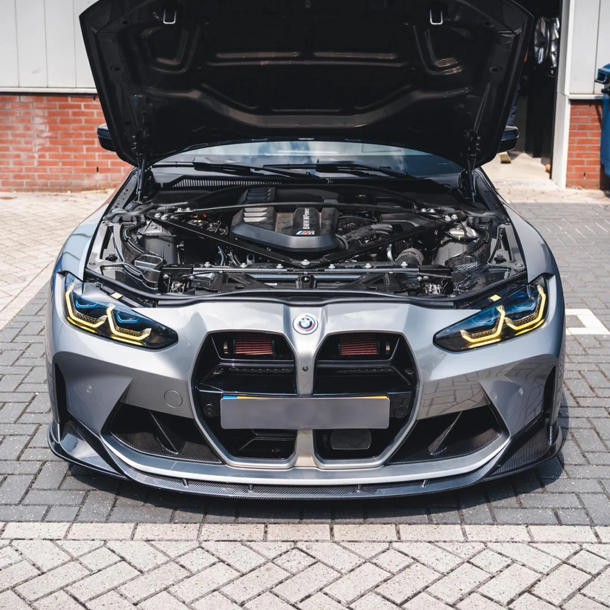 Drifton - BMW M3-M4 G80-G82-G83 Dry Karbon Ön Kaput İç Panel Kapağı 2 Parça Set 2021+