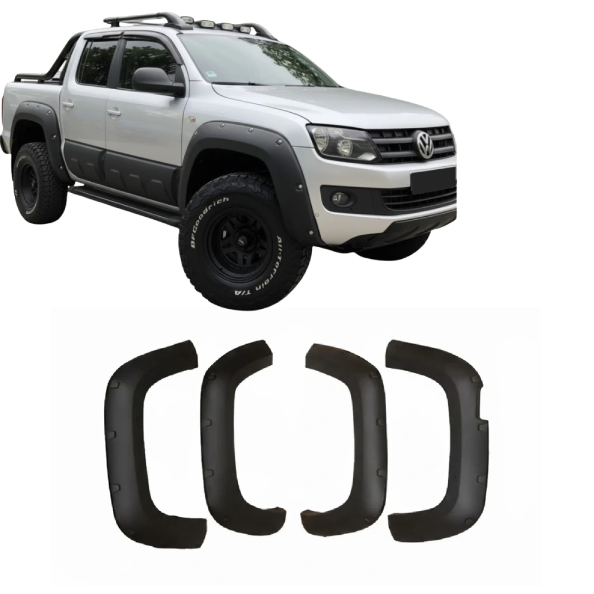Apex Aero Design - Volkswagen Amarok (2010-2016) - Dodik - Çamurluk Kaplaması 4 Parça - Fender Flares