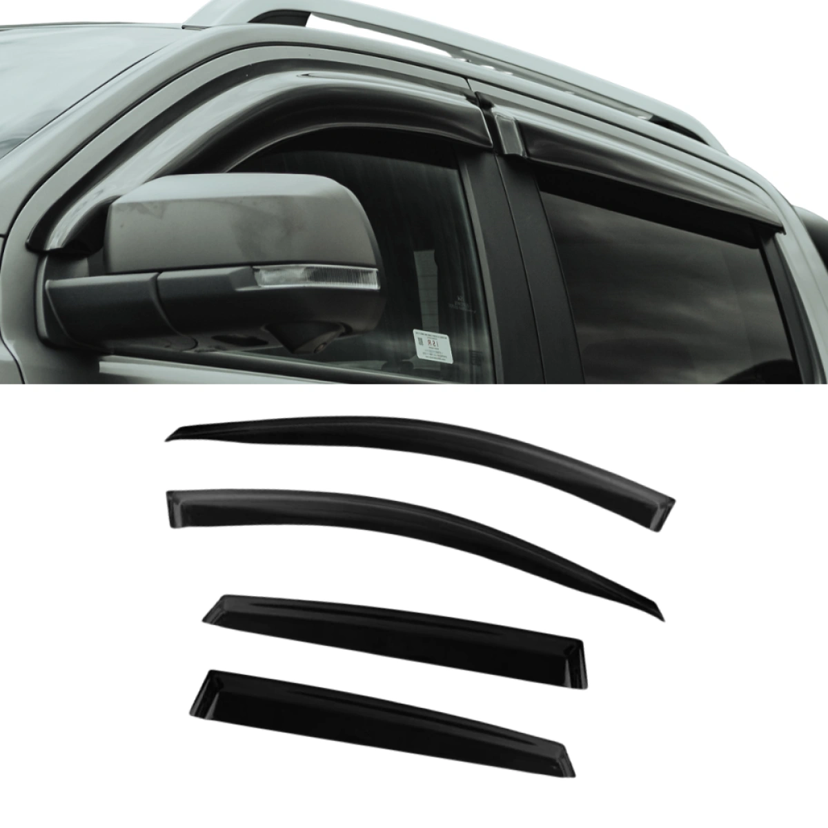 EGR Yan Cam Rüzgarlığı Volkswagen Amarok - Vent Visor Seti Ön ve Arka