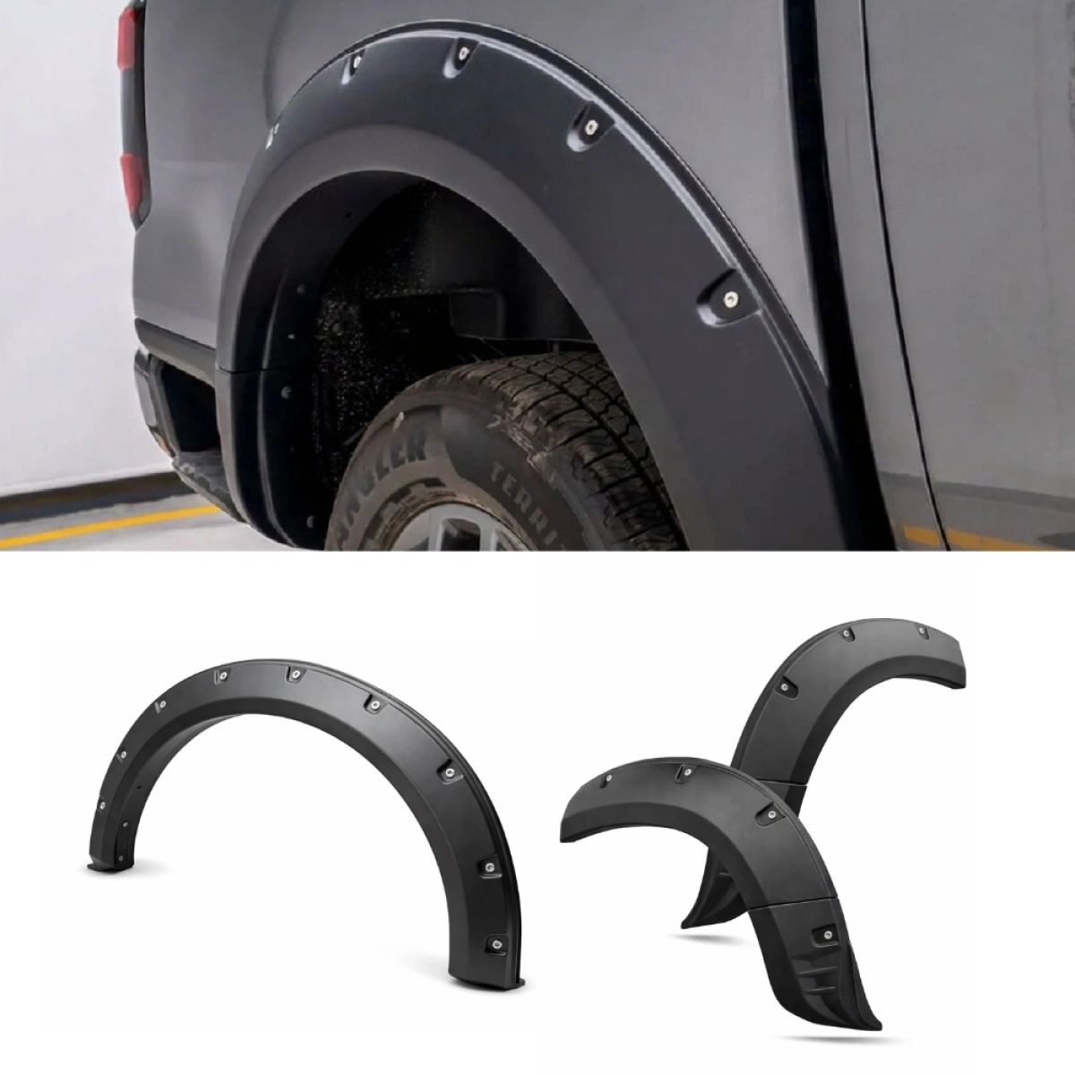 RBS STD Dodik Ford Ranger 2023+ Çamurluk Genişletme Seti - Fender Flare Standart