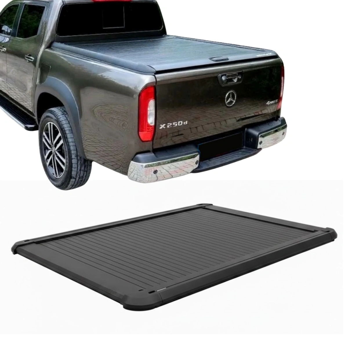 Maximus Top Roller V1 Mercedes X-Class (2017+) Sürgülü Kasa Kapağı (Siyah) - Tonneau Cover