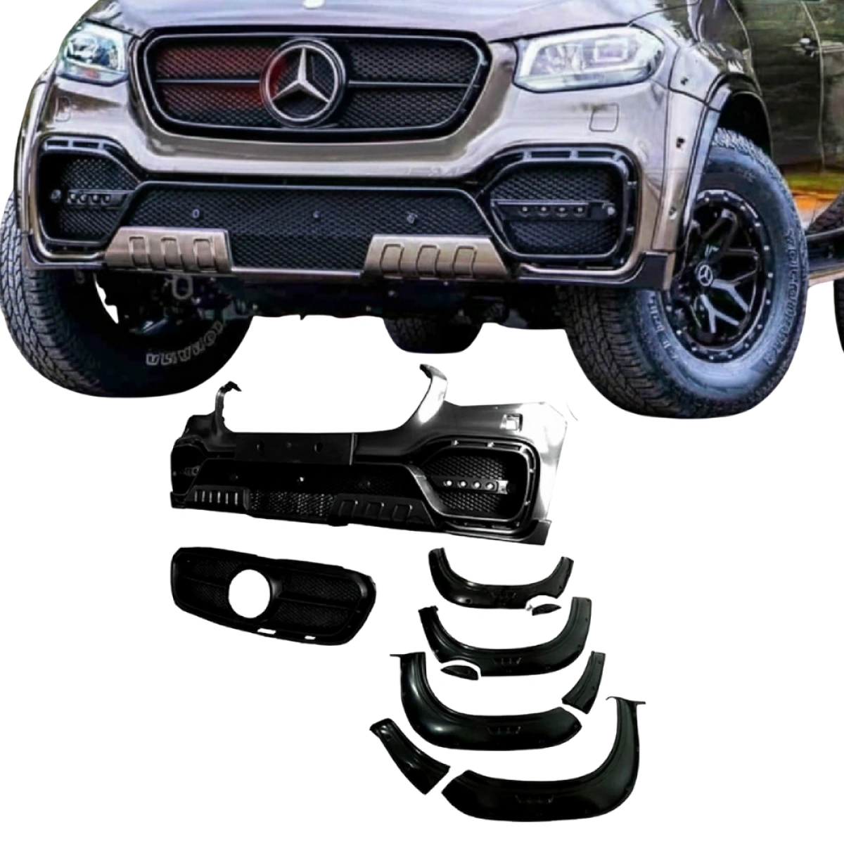 Maximus Body Kit - Komple Görünüm Dönüşüm Paketi Stil Seti Mercedes X-Class AMG