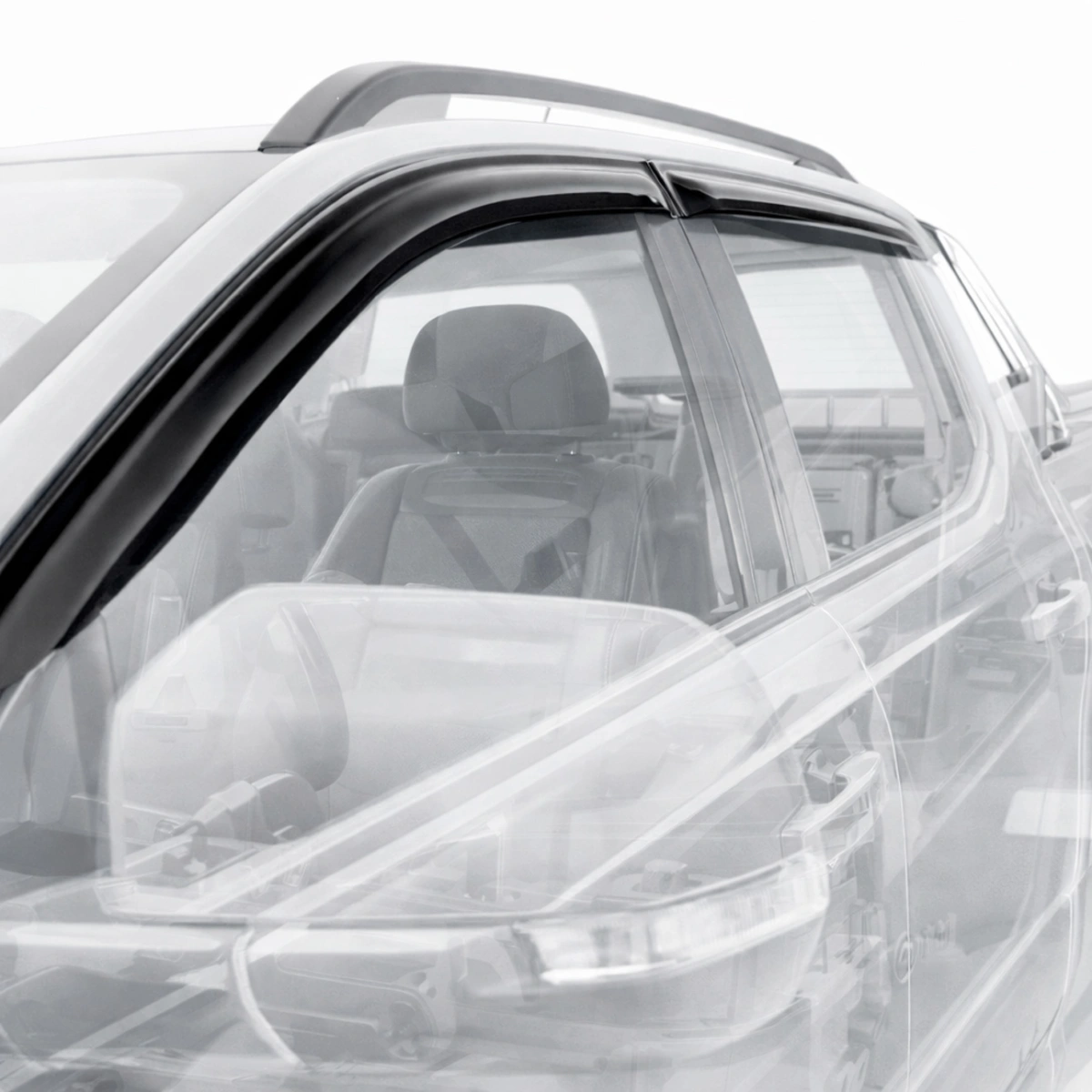 EGR Yan Cam Rüzgarlığı Ford Ranger (T8/T9) 4'lü Set - Vent Visor