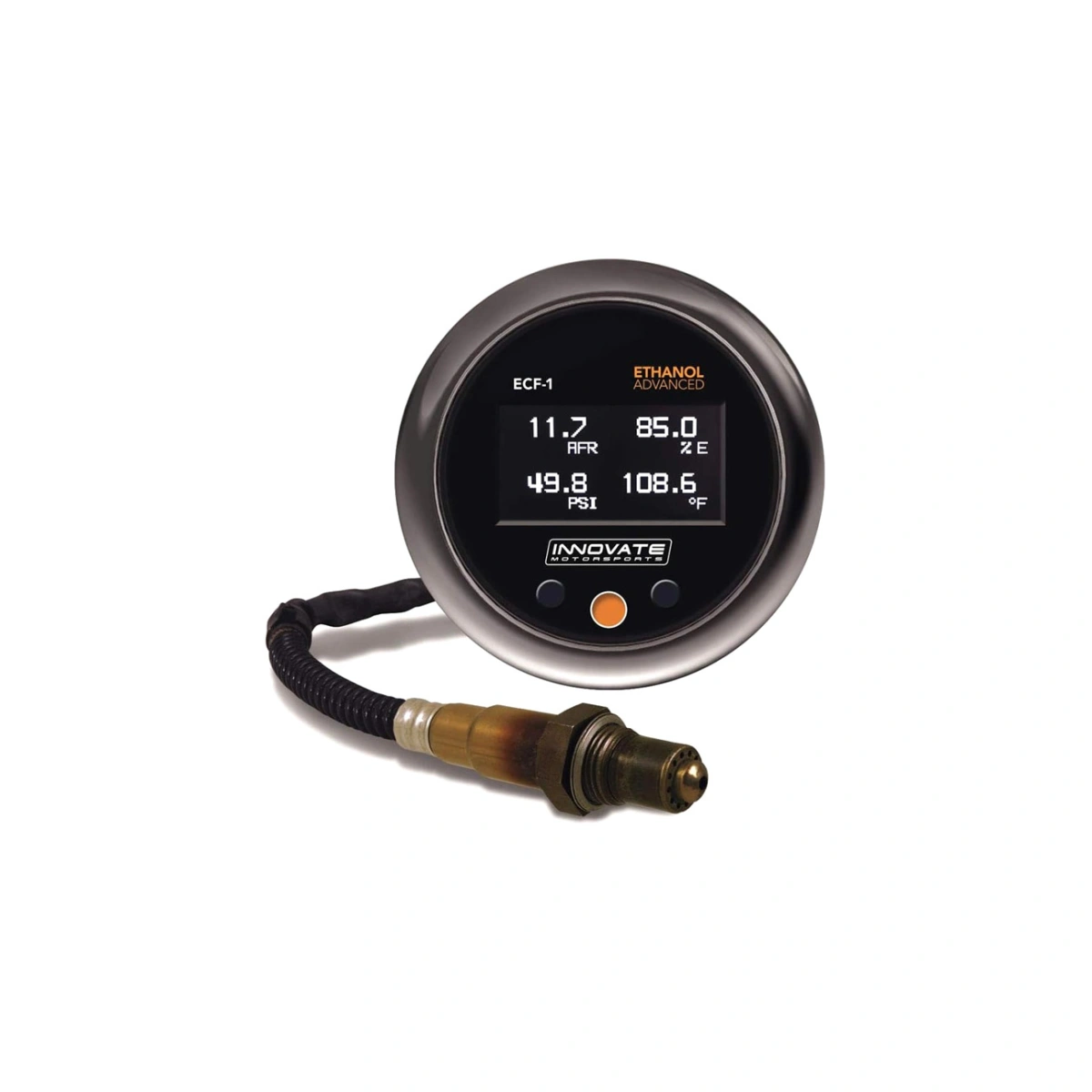 Innovate 3903 ECF-1 Etanol, Yakıt Basınç, Sıcaklık, Wideband AFR 4'ü 1 Arada 52mm OLED Gösterge Kiti