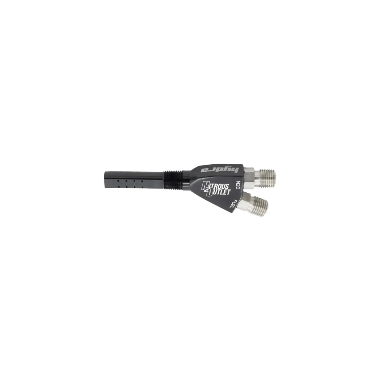 Nitrous Outlet Hydra 1/8" NPT 90° Wet Nitrous Nozzle İki Çıkışlı Alüminyum - 00-40015