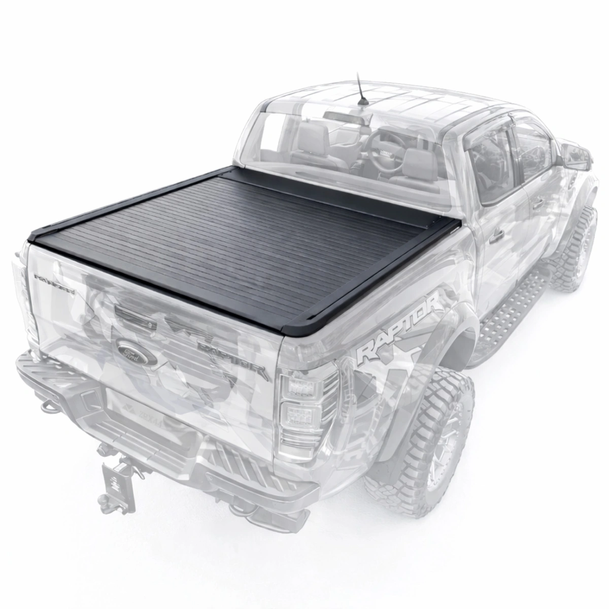 Maximus Top v2 Roller Cover Ford Ranger Raptor Sürgülü Kasa Kapağı (Siyah) - Tonneau