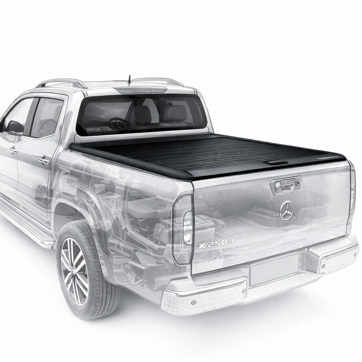 Maximus Top Roller V1 Mercedes X-Class (2017+) Sürgülü Kasa Kapağı (Siyah) - Tonneau Cover