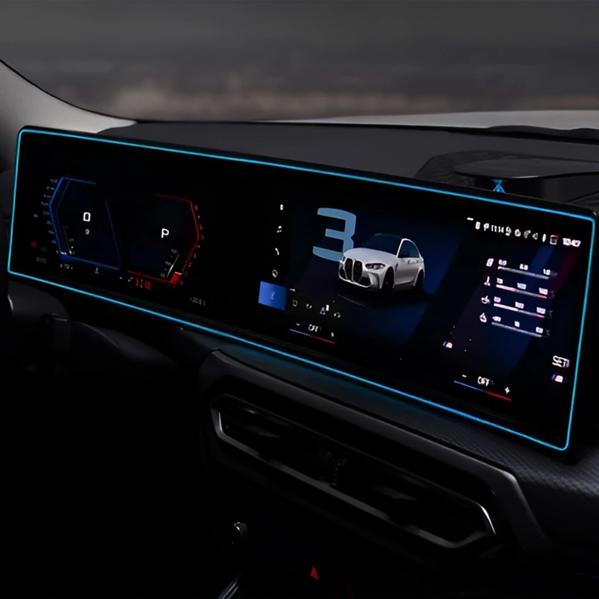 XPlagin Bmw 3-4, i3-i4 Serisi LCI Kasa Uyumlu ID8 Ekran Çerçeve Ambi̇yans