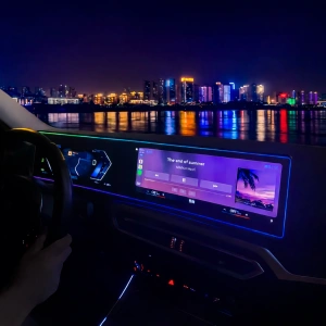 XPlagin Bmw 3-4, i3-i4 Serisi LCI Kasa Uyumlu ID8 Ekran Çerçeve Ambi̇yans