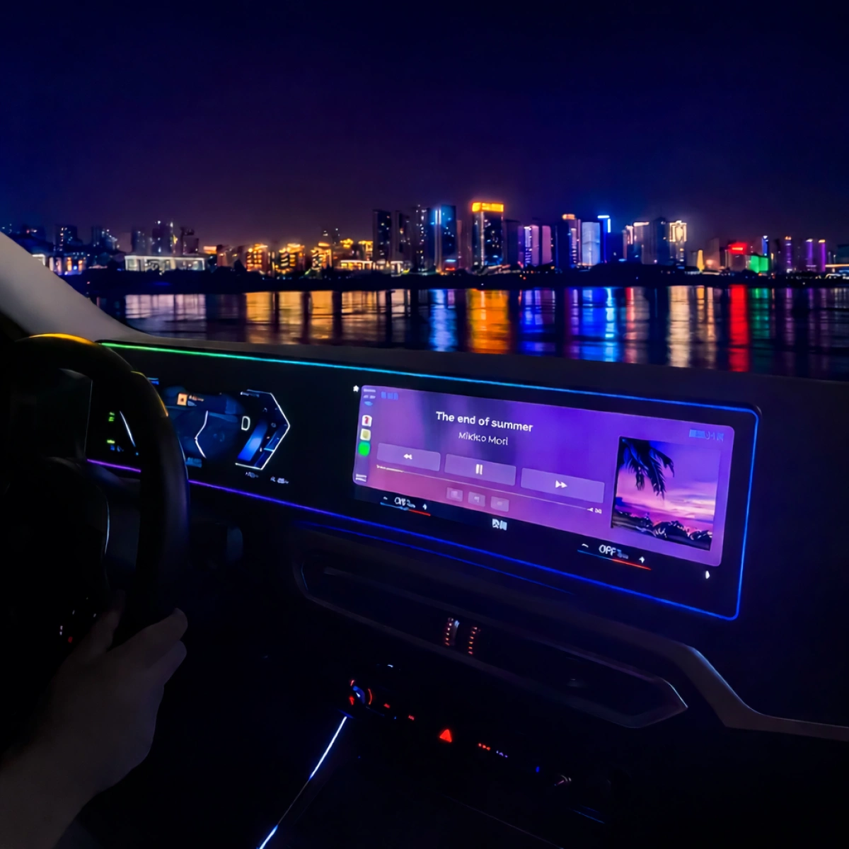 XPlagin Bmw 3-4, i3-i4 Serisi LCI Kasa Uyumlu ID8 Ekran Çerçeve Ambi̇yans