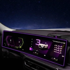 XPlagin Bmw 3-4, i3-i4 Serisi LCI Kasa Uyumlu ID8 Ekran Çerçeve Ambi̇yans