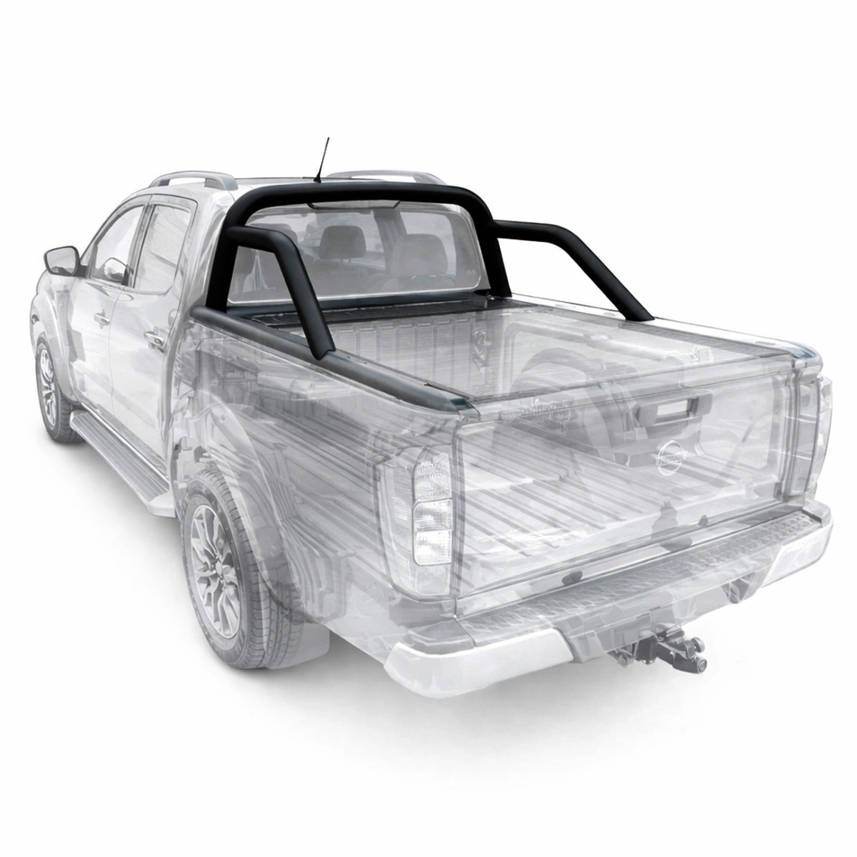 Maximus Top Rollbar Nissan NP300 Navara Çelik Rollbar Kasa Koruma (Siyah)