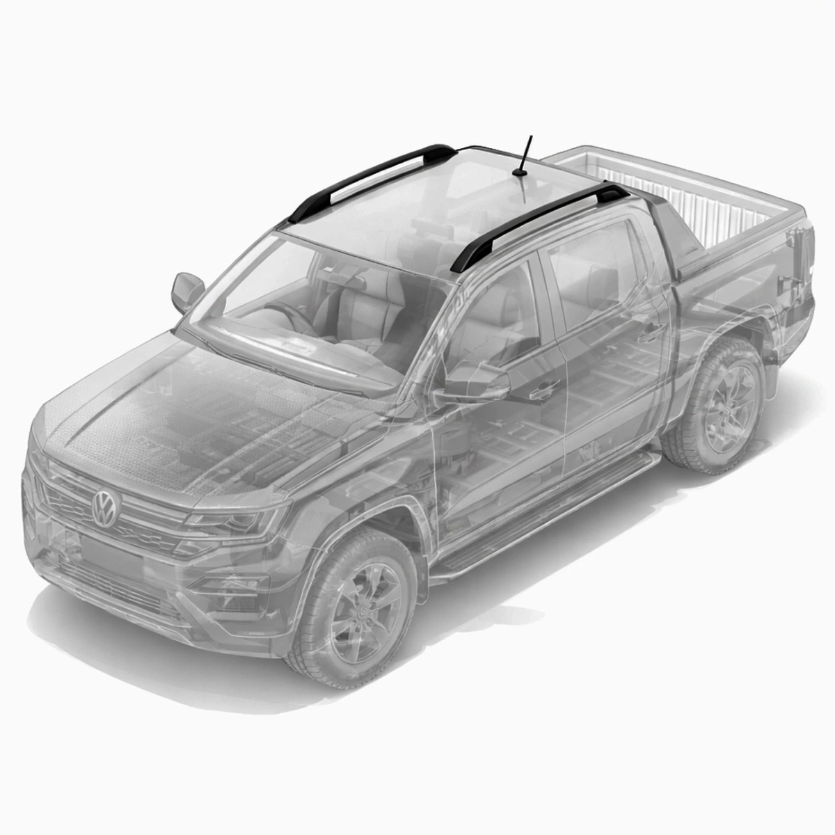 Tavan Barı - Aero Alüminyum Tavan Taşıyıcı Bar Sistemi -  Volkswagen Amarok
