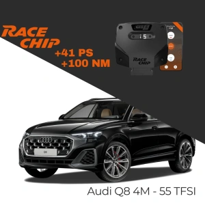 RaceChip Audi Q8 4M - 55 TFSI 340 PS GTS 5 Black APP Bleutooth +41 PS +100 NM Tork Chip Tuning
