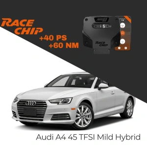 Race Chip Audi A4 (B9) 45 TFSI 265 PS Mild Hybrid GTS 5 Black APP Bluetooth +40 PS +60 NM Tork Chip Tuning