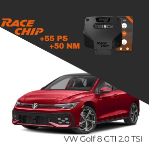Race Chip Volkswwagen Golf 8 GTI 2.0 TSI 245 PS GTS 5 Black APP Bluetooth +55 PS +50 NM Tork Chip Tuning