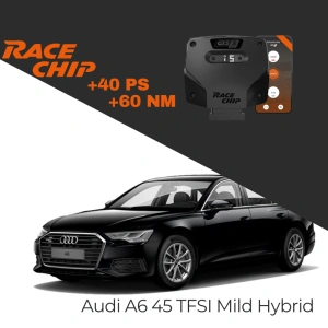 Race Chip Audi A6 (C8) 45 TFSI 265 PS Mild Hybrid GTS 5 Black APP Bluetooth +40 PS +60 NM Tork Chip Tuning