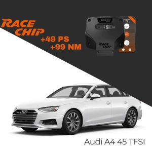 Race Chip Audi A4 (B9) 45 TFSI 245 PS GTS 5 Black APP Bluetooth +49 PS +99 NM Tork Chip Tuning