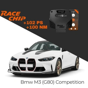 Race Chip Bmw M3 Serisi (G80) M3 Competition 510 PS GTS 5 Black APP Bluetooth +102 PS +100 NM Tork Chip Tuning