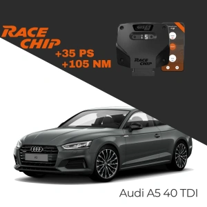 Race Chip Audi A5 (5F) 40 TDI 190 PS GTS 5 Black APP Bluetooth +35 PS +105 NM Tork Chip Tuning