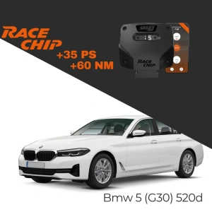 Race Chip Bmw 5 Serisi (G30) 520d 190 PS GTS 5 Black APP Bluetooth +35 PS +60 NM Tork Chip Tuning