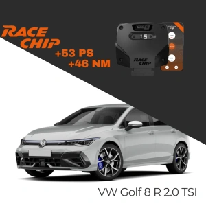 Race Chip Volkswwagen Golf 8 R 2.0 TSI 320 PS GTS 5 Black APP Bluetooth +53 PS +46 NM Tork Chip Tuning