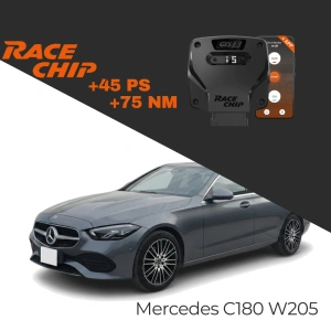 RaceChip Mercedes C180 W205 1.6L 156 PS GTS 5 APP Bluetooth +45 PS +75 NM Tork Chip Tuning