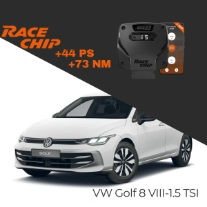 RaceChip Volkswagen Golf 8 VIII - 1.5 TSI 150 2019->2024 GTS 5 APP Bleutooth +44 PS +73 NM Tork Chip Tuning