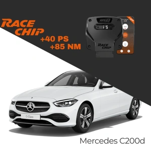 RaceChip Mercedes C200d W205 1.6L 136 PS GTS 5 APP Bluetooth +40 PS +85 NM Tork Chip Tuning