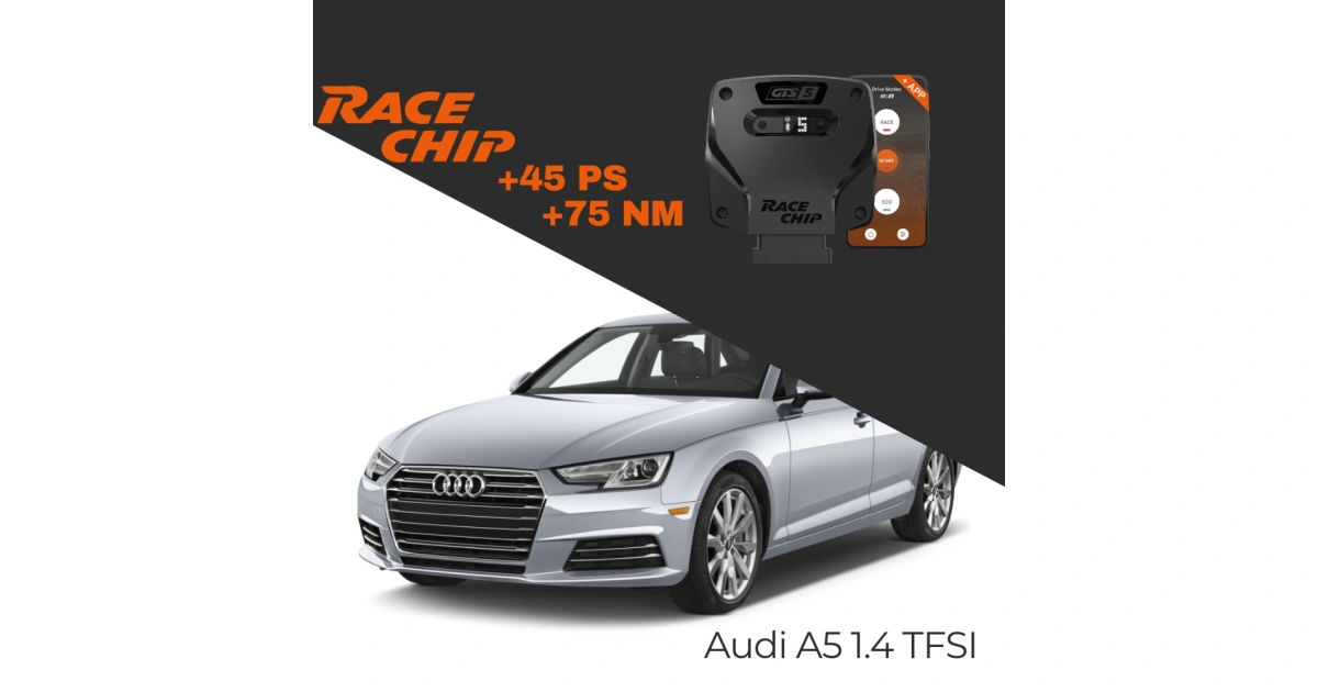 RaceChip Audi A5 F5 1.4 TFSI 150 PS GTS 5 APP Bleutooth +45 PS +75 