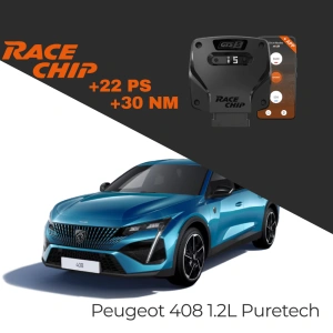 RaceChip Peugeot 408 1.2L Puretech 130 PS GTS 5 APP Bleutooth +22 PS +30 NM Tork Chip Tuning