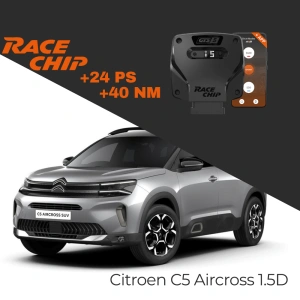 RaceChip Citroen C5 Aircross 1.5D 130 PS GTS 5 APP Bluetooth +24 PS +40 NM Tork Chip Tuning