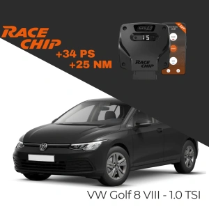 RaceChip Volkswagen Golf 8 VIII - 1.0 TSI 110 PS 2019->2024 GTS 5 APP Bleutooth +34 PS +25 NM Tork Chip Tuning