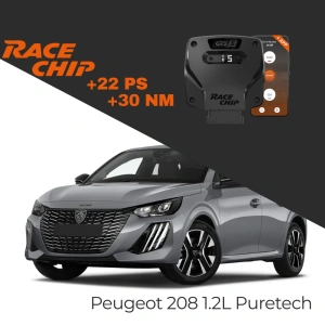 RaceChip Peugeot 208 II 1.2L Puretech 130 PS GTS 5 APP Bluetooth +22 PS +30 NM Tork Chip Tuning