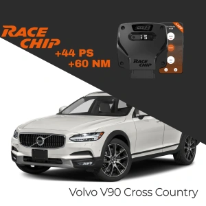RaceChip Volvo V90 Cross Country 2.0 D4 190 PS GTS 5 APP Bluetooth +44 PS +60 NM Tork Chip Tuning