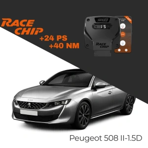 RaceChip Peugeot 508 II - 1.5D 130 PS GTS 5 APP Bleutooth +24 PS +40 NM Tork Chip Tuning