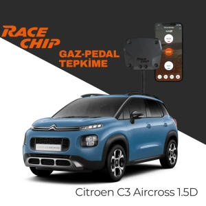 RaceChip XLR5 Citroen C5 Aircross 1.5D 130 PS Gaz Pedal Tepkime Cihazı Eco-Sport-Race APP Bluetooth