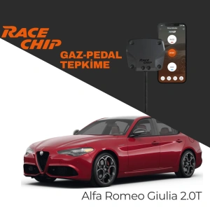 RaceChip XLR5 Alfa Romeo Giulia (952) 2.0T 200 PS Gaz Pedal Tepkime Cihazı Eco-Sport-Race APP Bluetooth