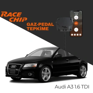 RaceChip XLR5 Audi A3 (8V) 1.6 TDI Gaz Pedal Tepkime Cihazı Eco-Sport-Race APP Bluetooth