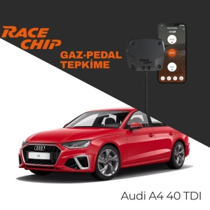 RaceChip XLR5 Audi A4 (B9) 40 TDI 190 PS Gaz Pedal Tepkime Cihazı Eco-Sport-Race APP Bluetooth