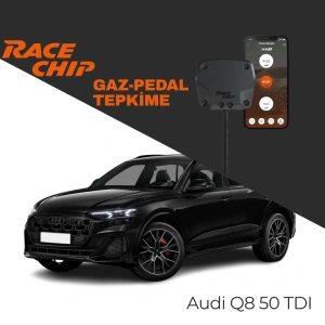 RaceChip XLR5 Audi Q8 (4M) 50 TDI 286 PS Gaz Pedal Tepkime Cihazı Eco-Sport-Race APP Bluetooth