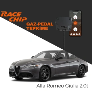 RaceChip XLR5 Alfa Romeo Giulia (952) 2.0T 280 PS Gaz Pedal Tepkime Cihazı Eco-Sport-Race APP Bluetooth