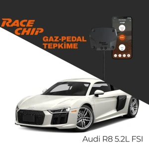 RaceChip XLR5 Audi R8 5.2L FSI Gaz Pedal Tepkime Cihazı Eco-Sport-Race APP Bluetooth
