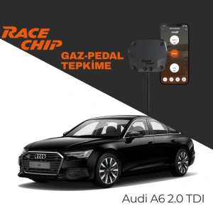 RaceChip XLR5 Audi A6 (C9) 2.0 TDI 204 PS 2025 -2026 Gaz Pedal Tepkime Cihazı Eco-Sport-Race APP Bluetooth