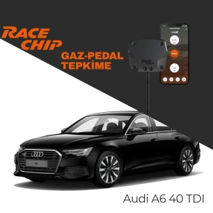 RaceChip XLR5 Audi A6 (C8) 40 TDI 204 PS Mild Hybrid Gaz Pedal Tepkime Cihazı Eco-Sport-Race APP Bluetooth