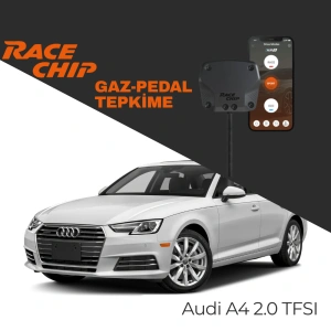 RaceChip XLR5 Audi A4 (B9) 2.0 TFSI 252 PS Gaz Pedal Tepkime Cihazı Eco-Sport-Race APP Bluetooth