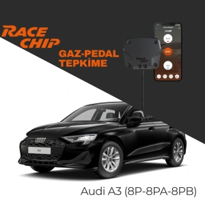 RaceChip XLR5 Audi A3 (8P-8PA-8PB) Gaz Pedal Tepkime Cihazı Eco-Sport-Race APP Bluetooth