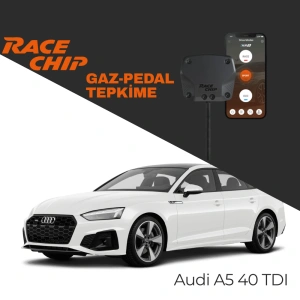 RaceChip XLR5 Audi A5 (5F) 40 TDI 204 PS Mild Hybrid Gaz Pedal Tepkime Cihazı Eco-Sport-Race APP Bluetooth